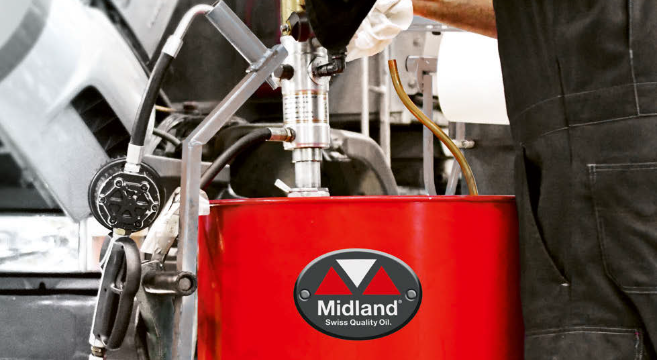 Midland Schmierstoffe Schweiz | lubricants Switzerland | lubrifiants Suisse – Motoröl / engine oil / huile moteur, Getriebeöl / gear oil / huile de transmission, Industrieöle / industrial oils / huiles industrielles, Fette / greases / graisses, Hydraulikö